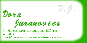 dora juranovics business card